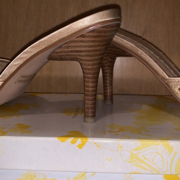 Gorgeous Gold Embellished Heels - Picture 7 of 11